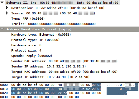 ARP Reply Packet