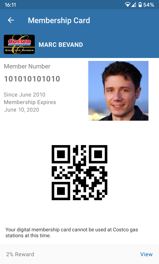 Reverse Engineering and Cloning the Costco Digital Membership Card